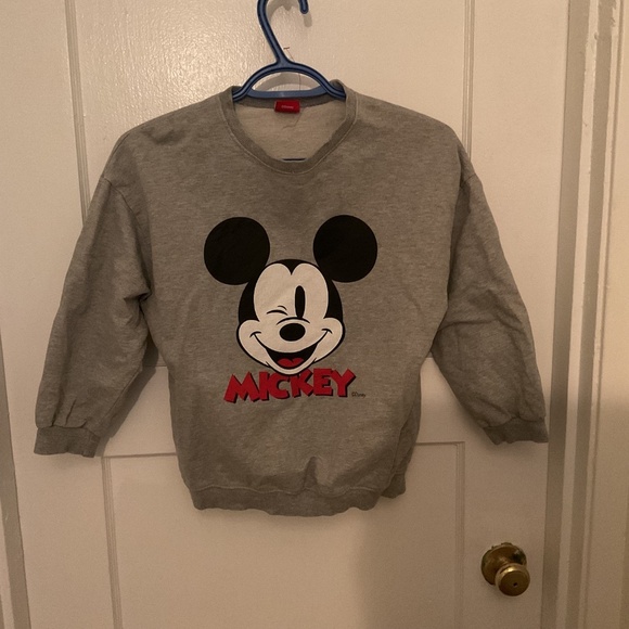 Disney Mickey Mouse grey sweatshirt exlarge like new - Picture 7 of 7